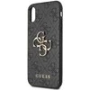 Apple iPhone X / XS Guess dėklas 4G Big Metal Logo (GUHCPX4GMGGR) pilkos spalvos