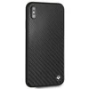 kietas dėklas BMW BMHCI65MBC Apple iPhone Xs Max juodos spalvos Siganture-Carbon