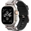 „Spigen DuraPro Armor PU“ dirželis, skirtas „Apple Watch“ 42/44/45/49 mm (juodas)