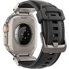 „Spigen DuraPro Armor PU“ dirželis, skirtas „Apple Watch“ 42/44/45/49 mm (juodas)