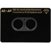 Toptel Apsauginis stiklas Aluminum Metal Camera Full Cover Lens on camera skirtas Apple iPhone 17 juodas (camera island)