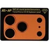 Toptel Apsauginis stiklas Aluminum Metal Camera Full Cover Lens on camera skirtas Apple iPhone 17 Pro Max cosmic oranžinis (camera island+mesh)