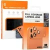 Toptel Apsauginis stiklas Aluminum Metal Camera Full Cover Lens on camera skirtas Apple iPhone 17 mist mėlynas (camera island)