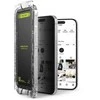 Ringke iPhone 15/ 16 ekrano apsauga Easy Slide Privacy grūdintas stiklas 9H su montavimo rėmeliu (2 vnt.) skaidrus