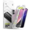 Ringke Easy Slide 2-pack apsauginis stiklas su juodos spalvos frame skirtas Apple iPhone 15 / 16