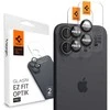 Apsauginis stiklas kamerai Apple iPhone 16 / Apple iPhone 16 Plus / 17 Spigen Optik Glas.tr kameros apsauga 2 vnt. juodas