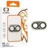 Apsauginis stiklas Tel Protect 95% AR+AF Full Metal Camera Protector on camera skirta Apple iPhone 17 žalias (camera island)