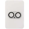 Apsauginis stiklas Tel Protect 95% AR+AF Full Metal Camera Protector on camera skirta Apple iPhone 17 sidabrinis (camera island)