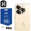 Apsauginis stiklas telefono kamerai Apple iPhone 15 Pro Max 3MK Lens Protection Pro aukso spalvos