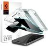 Apsauginis stiklas telefonui Apple iPhone 15 Spigen Glas.tr „EZ Fit” Privacy 2-pack