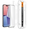 Apsauginis stiklas telefonui Apple iPhone 15 Plus Spigen Glas.tr „EZ Fit” juodos spalvos krašteliu