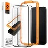 Apsauginis stiklas telefonui Apple iPhone 15 Plus Spigen ALM Glass FC 2-pack juodos spalvos krašteliu
