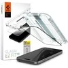 Apsauginis stiklas telefonui Apple iPhone 15 Plus Spigen Glas.tr „EZ Fit” juodos spalvos krašteliu