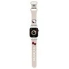 Hello Kitty apyrankė HKAWMSCHBLE Apple Watch 38/40/41mm rusvai gelsvas apyrankė Silicone Kitty Head