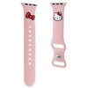 Hello Kitty apyrankė HKAWMSCHBLP Apple Watch 38/40/41mm rožinės spalvos apyrankė Silicone Kitty Head