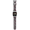 Apyrankė Apple Watch 1 / 2 / 3 / 4 / 5 / 6 / SE / 7 / 8 (38 / 40 / 41 mm) Hello Kitty Strap Heads &amp; Bows Pattern (HKAWMSDIEZK) juodos spalvos