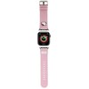 Apyrankė Apple Watch 1 / 2 / 3 / 4 / 5 / 6 / SE / 7 / 8 (38 / 40 / 41 mm) Hello Kitty Strap Kitty Head (HKAWMPGKHP) rožinės spalvos
