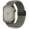 Apyrankė Apple Watch 4 / 5 / 6 / 7 / 8 / 9 / SE / Ultra 1 / 2 (42 / 44 / 45 / 49 mm) Tech-Protect Nylonmag Olive pilkos spalvos
