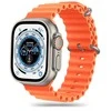 Tech Protect Išmaniojo laikrodžio Apple 4/5/6/7/8/SE/ULTRA silikoninis dirželis, Oranžinės spalvos, 42/44/45/49mm
