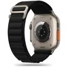 Išmaniojo laikrodžio Apple 4/5/6/7/8/SE/Ultra nailoninis dirželis, Juodos spalvos, 42/44/45/49mm