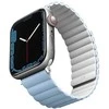UNIQ dirželis Revix Apple Watch Series 4/5/6/7 / SE 42/44 / 45mm. Apverčiamas, Magnetinis, baltai mėlynos spalvos