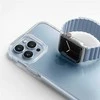 UNIQ dirželis Revix Apple Watch Series 4/5/6/7 / SE 42/44 / 45mm. Apverčiamas, Magnetinis, baltai mėlynos spalvos