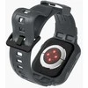 Spigen Rugged Armor Pro – dirželis su dėklu, skirtu Watch 4/5/6/7/8/9/SE 44/45 mm (Tamsiai pilkas)