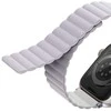 Uniq Išmaniojo laikrodžio Apple Watch 4/5/6/7/SE magnetinis/dvipusis dirželis, Rausvos/Baltos spalvos, 40/41mm