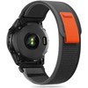 Apyrankė Garmin Fenix 3 / 5X / 3HR / 5X Plus / 6X / 6X Pro / 7X Tech-Protect Nylon oranžinės spalvos – juodos spalvos