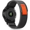 Apyrankė Garmin Fenix 3 / 5X / 3HR / 5X Plus / 6X / 6X Pro / 7X Tech-Protect Nylon oranžinės spalvos – juodos spalvos