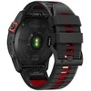 Išmaniojo laikrodžio dirželis Tech-Protect, skirtas Garmin Fenix 3/5X/3HR/5X Plus/6X/6X Pro/7X, Juodos ir raudonos spalvų