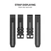 Išmaniojo laikrodžio Garmin Fenix 5 dirželis, Juodos spalvos, 22mm