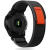 Apyrankė Garmin Fenix 5 / 6 / 6 Pro / 7 Tech-Protect Nylon oranžinės ir juodos spalvos