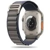 Apyrankė laikrodžiui Apple Watch 4 / 5 / 6 / 7 / 8 / 9 / SE / Ultra 1 / 2 (42 / 44 / 45 / 49 mm) Tech-Protect Nylon Pro Navy / pilkos spalvos