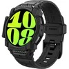 „Spigen Rugged Armor Pro“ – dirželis + dėklas, skirtas „Samsung Galaxy Watch 7“ 40 mm (matinis juodas)