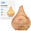 Drėkintuvas Aromaterapinis difuzorius PNI HU400 eteriniams aliejams, ultragarsinis, 400 ml, laikmatis, 7 LED spalvos, automatinis išsijungimas, medžio imitacijos apšvietimas