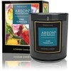 Aromatinė žvakė FINE TOBACCO su kortele palinkėjimui įrašyti ir degtukais (~40 h), 200g │ AREON