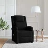 Atlošiamas masažinis krėslas, juodos spalvos, audinys