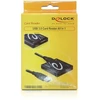 DLC DeLOCK USB 3.0 Card Reader All in 1 kortelių skaitytuvas USB 3.2 Gen 1 (3.1 Gen 1) Juoda