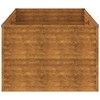 Aukštas sodo lovelis, 196x100x69cm, Corten plienas
