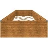 Aukštas sodo lovelis, 482x100x36cm, Corten plienas