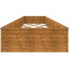Aukštas sodo lovelis, 579x100x36cm, Corten plienas