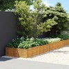 Aukštas sodo lovelis, 960x100x36cm, Corten plienas