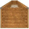 Aukštas sodo lovelis, 960x50x36cm, Corten plienas