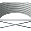 Aukštas sodo lovelis, antracito, 224x80x36cm, plienas