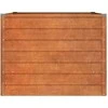 Aukštas sodo lovelis, rūdžių, 100x100x77cm, Corten plienas