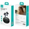 Ausinės Bluetooth USAMS Echo E02 TWS ANC+ENC belaidės juodos spalvos