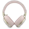Ausinės Guess Bluetooth ENC Metal 4G Script Logo rožinės spalvos