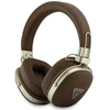 Ausinės Guess Bluetooth ENC Metal Grained Triangle Logo rudos spalvos