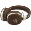 Ausinės Guess Bluetooth ENC Metal Grained Triangle Logo rudos spalvos
